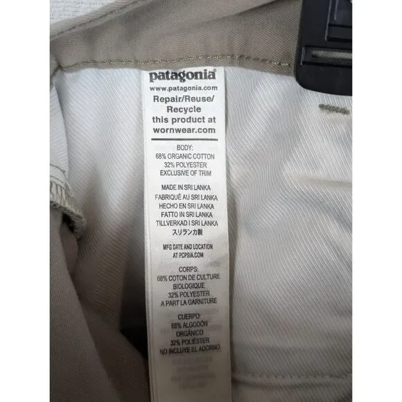 Patagonia Twill Traveler 5 Pocket Pants Khaki Men's Size 36x28